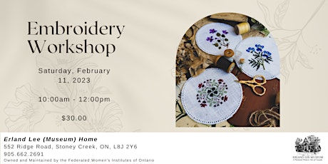 Candlewick Embroidery Workshop