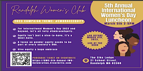 Randolph Women's Club 5th Annual International Women's Day Luncheon