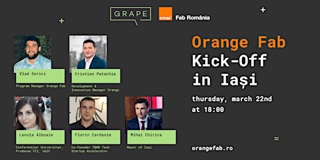 Orange Fab Kick-Off in Iasi primary image