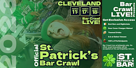 Original St. Patrick's Day Bar Crawl Cleveland, OH  2 Dates 2023