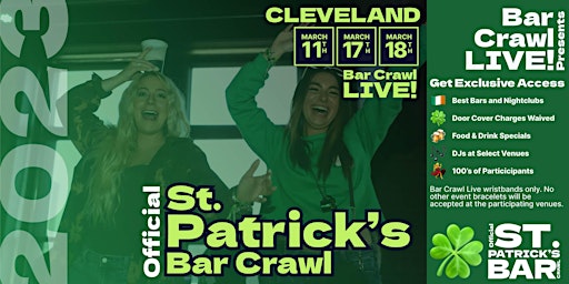 8th Annual St. Patrick's Bar Crawl Cleveland, OH 3 Dates
