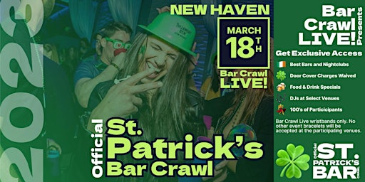 Original St. Paddy's Bar Crawl New Haven, CT 2023