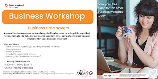 Small Business Workshop: Business Time Savers