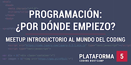 Imagen principal de Programación: Meetup Introductorio