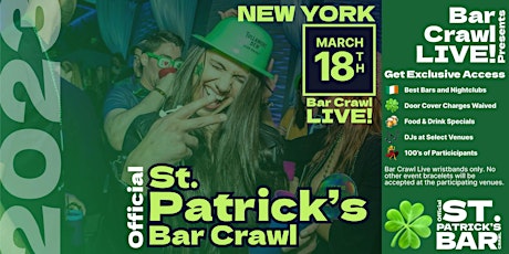 Original St. Paddy's Bar Crawl New York, NY 2023