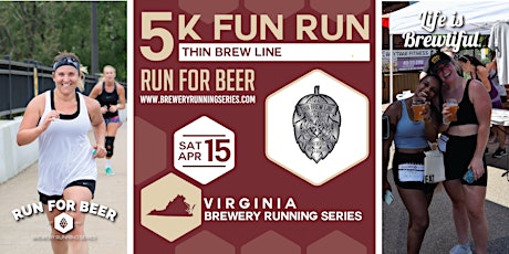 5k Beer Run x Thin Brew Line Brewing Co | 2023 VA Brewery Running Series