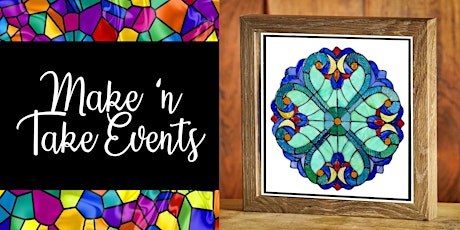 Abstract Heart - Stained Glass Shadow Box Frame