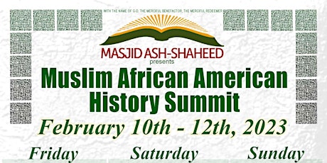 Muslim African American History Summit primary image