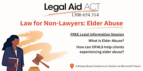 Law for Non-Lawyers Legal Information Session