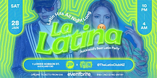 La Latina by The Latin Club | 28 January at Pointers