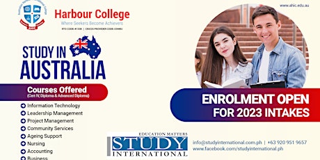 Study and Work in Australia with Harbour College!
