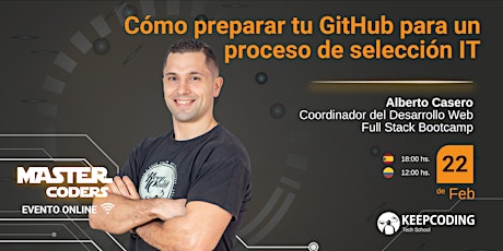 Imagen principal de Master Coders: Cómo preparar tu GitHub para un proceso de selección IT