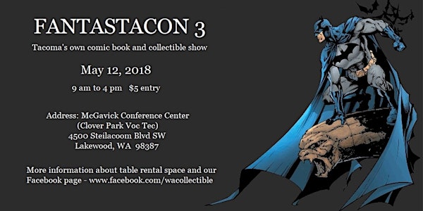 Meet Comics4Kids INC at FANTASTACON 3 Tacoma Wa Saturday May 12