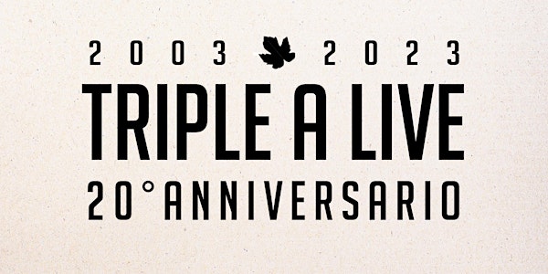 Triple "A" live - 20° anniversario