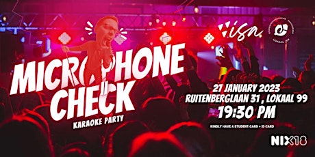 Microphone check Karaoke party