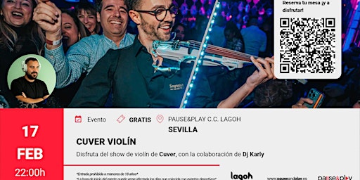 Show Cuver Violín y Dj Karly Pause&Play Lagoh (Sevilla)