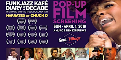 Pop-Up Film Screening-"FunkJazz Kafé: Diary Of A Decade" - Sunday, April 1, 2018 primary image