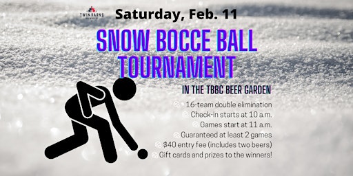 Snow Bocce at Twin Barns Brewing Co