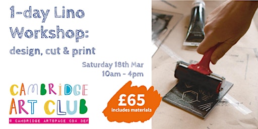 1-day Lino Workshop: design, cut & print with Cambridge Art Club