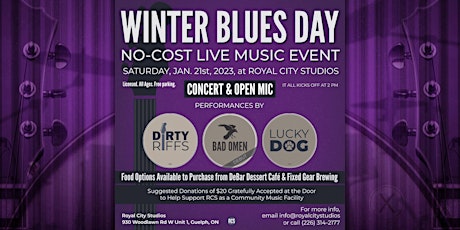 Primaire afbeelding van Winter Blues Day - Free Live Music Event
