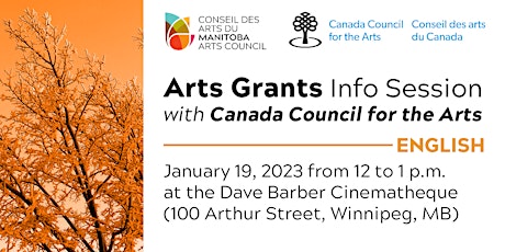 All about arts grants  with Canada Council for the Arts primary image