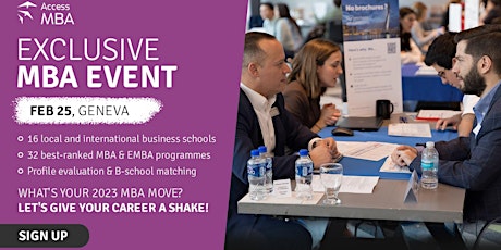Access MBA One-to-One event in Geneva