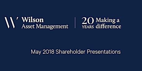 May 2018 Toowoomba Shareholder Presentation primary image