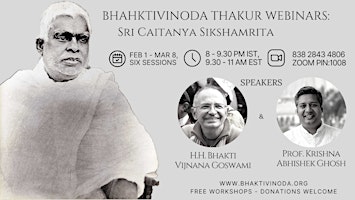 Bhaktivinoda Webinars: Sri Caitanya Sikshamrita