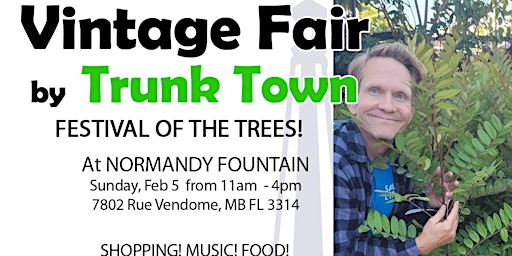 Festival of the Trees/Vintage Fair at Normandy Fountain!