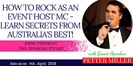 How to ROCK as an Event Host MC - Learn Secrets from Australia's best! primary image