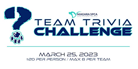 Niagara SPCA Team Trivia Challenge primary image