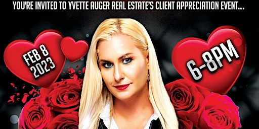 "Yvette Auger Real Estate's Pre-Valentine's Red Dress Party & Birthday" 2/8