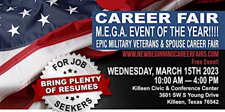 MILITARY CAREER FAIR M.E.G.A. EVENT OF THEY YEAR!!!!