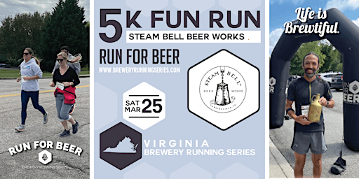 5k Beer Run x Steam Bell Beer Works | 2023 VA Brewery Running Series