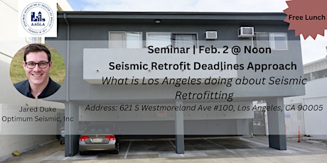 Free Seismic Retrofit Workshop with AAGLA