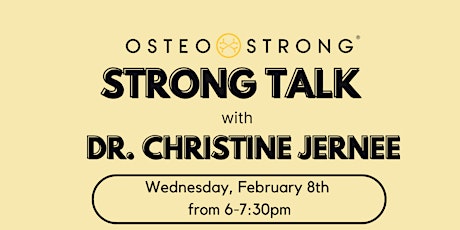 Strong Talk with Dr. Christine Jernee