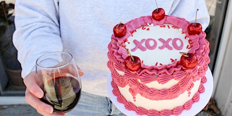 Valentine's Day Cake & Wine Class