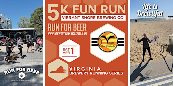 5k Beer Run x Vibrant Shore Brewing | 2023 VA Brewery Running Series