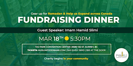 Gearing up for Ramadan 2023 Fundraising Dinner with Imam Hamid Slimi