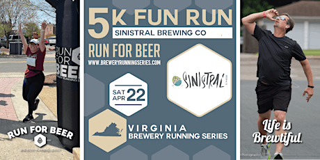 5k Beer Run x Sinistral Brewing | 2023 VA Brewery Running Series