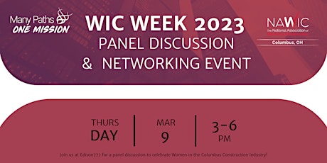 WIC Week 2023 - Panel Discussion & Networking Event