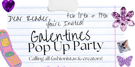 Galentines Day NYC pop up party - Vision Boarding, Glitter Tats, Sweets