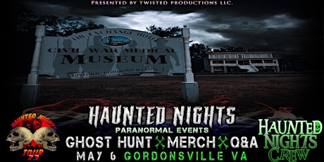 Primaire afbeelding van Haunted Nights Paranormal Events Presents "A Night At The Exchange Hotel"