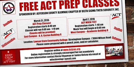 JCAC ACT Prep - SPRING primary image