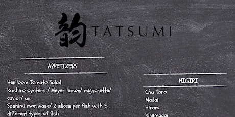 Tatsumi TTC Dinner primary image