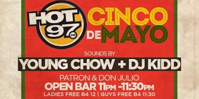 event in New York City: TD Group Presents: Hot 97 Cinco De Mayo + Tequila Open Bar @ Hudson Terrace