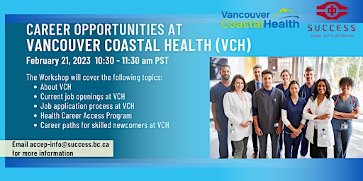 Career Opportunities at Vancouver Coastal Health (VCH)