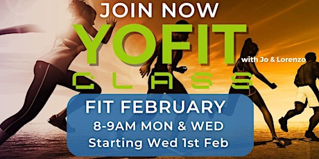 FIT FEBRUARY YOFIT CLASSES @ MYALL HEALTH with Jo & Dr. Lorenzo primary image