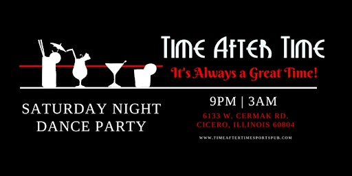 Saturday Night Dance Party @ Time After Time!