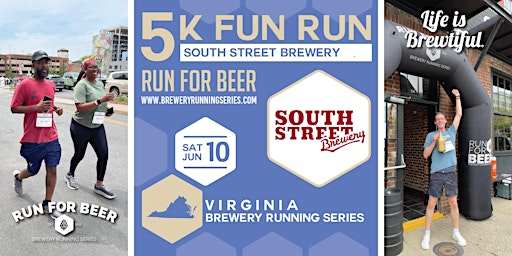 5k Beer Run x South Street Brewery | 2023 VA Brewery Running Series